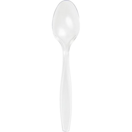 TOUCH OF COLOR Clear Plastic Spoons, 6.75", 288PK 010551